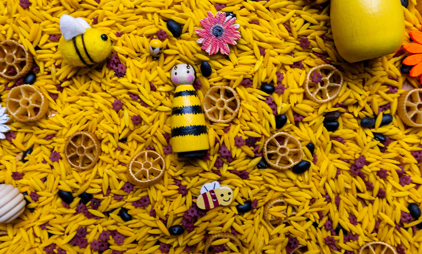 Honeycomb Hideaway Sensory Bin