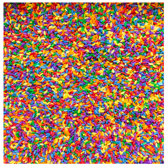 rainbow sensory rice, colored rice, sensory bin filler, sensory filler, fine motor skills, sensory bin rice, rice sensory bin