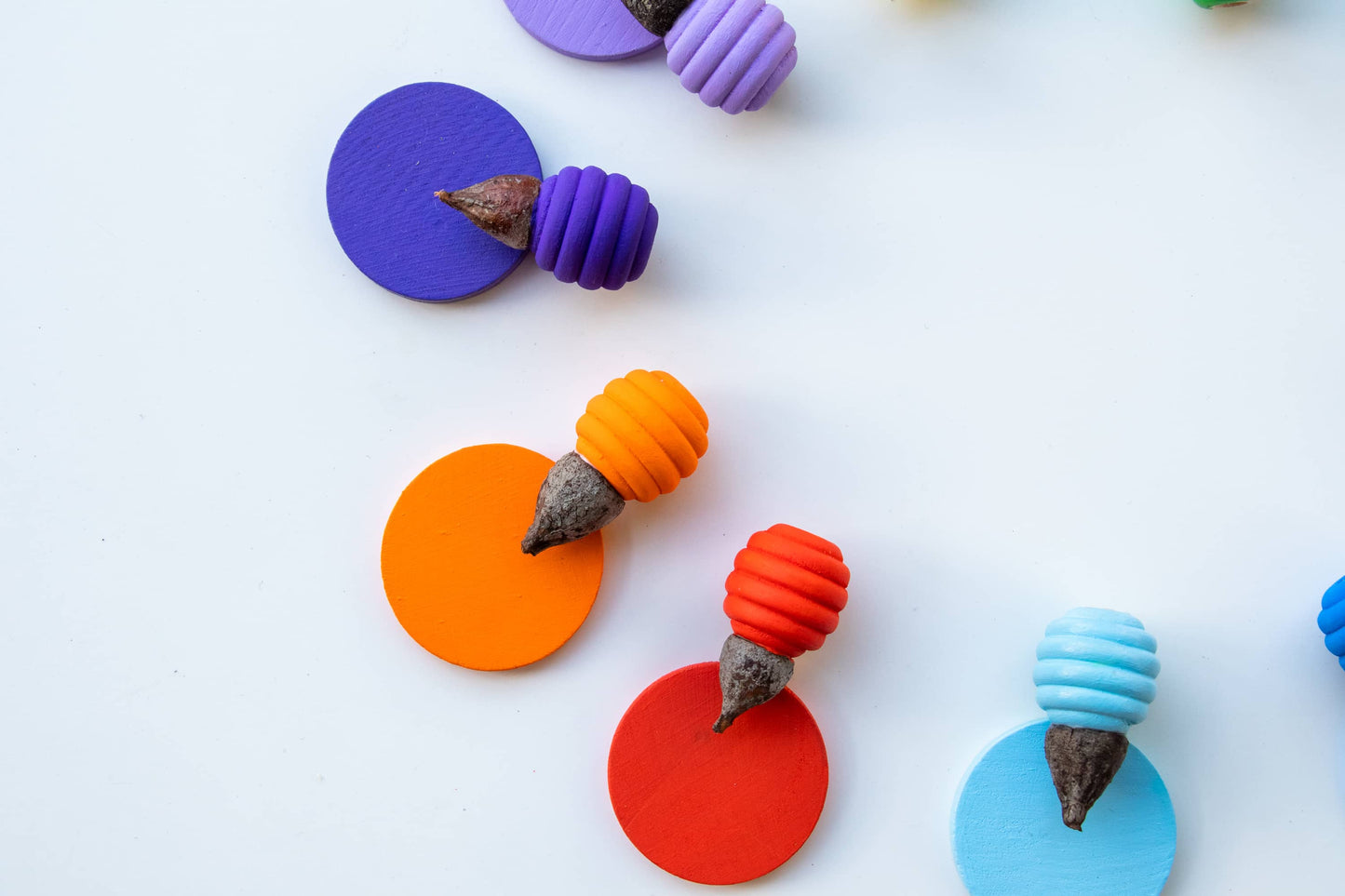 Rainbow Honeycomb Beads