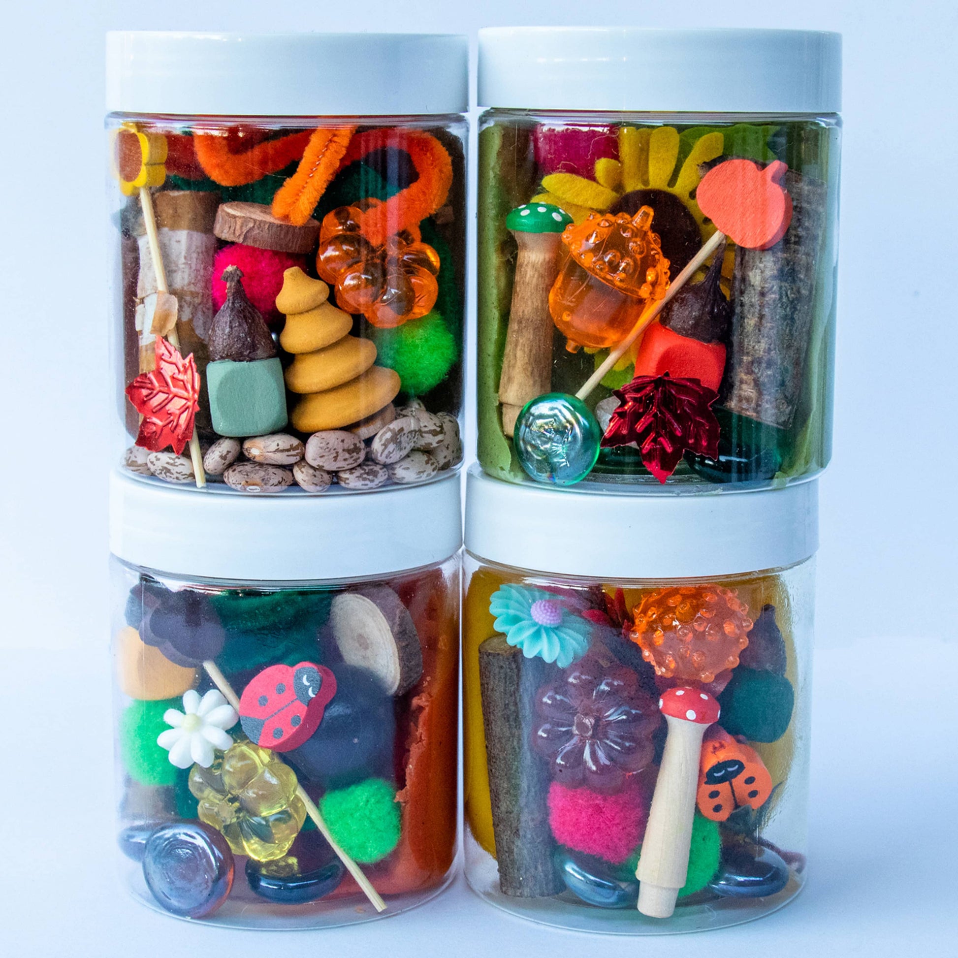 Fall Play Dough Jars  Sensory Kit – Open Ended Toys