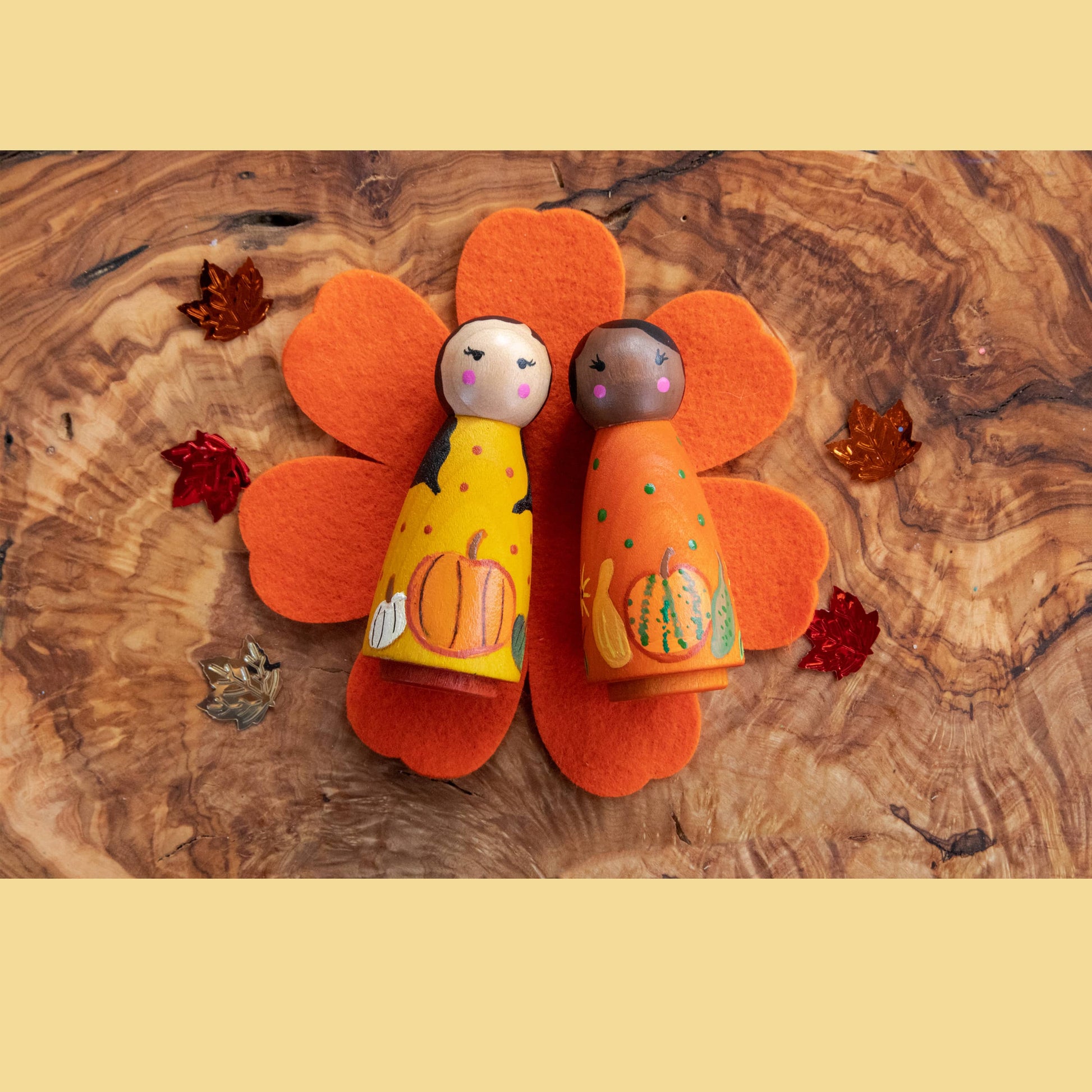  Peg dolls painted, waldorf peg dolls, peg dolls ideas, wooden peg dolls, dolls, etsy peg dolls, peg wooden dolls, open ended toys, Montessori open ended toys, minimalist toys, wooden open ended toys, open ended toys for 5 year olds, open ended toys for 3 year olds, best waldorf toys, waldorf toys for 3 year old, imaginative play toys, imaginative play toys for 5 year olds, wooden imaginative play toys, Montessori Toys, Fall sensory kit, fall sensory bin