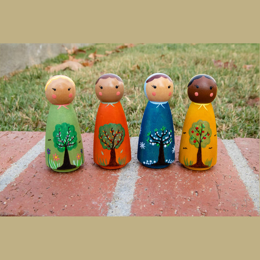 4 Season Peg Dolls